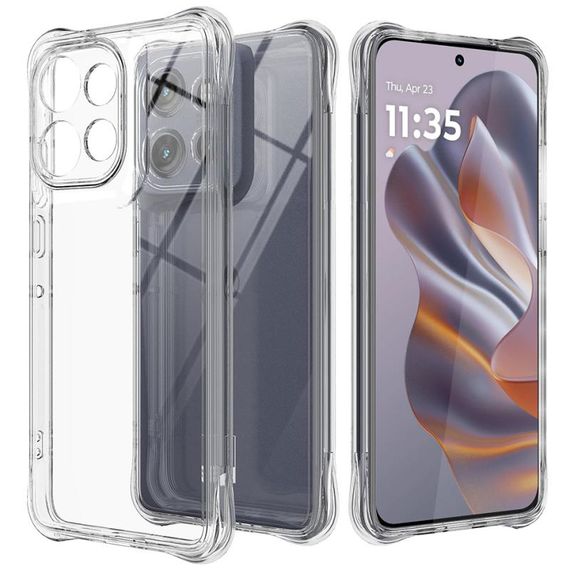 TPU чохол GETMAN Ease logo посилені кути Full Camera для Motorola Edge 50 Neo / 60 Neo Безбарвний (прозорий)
