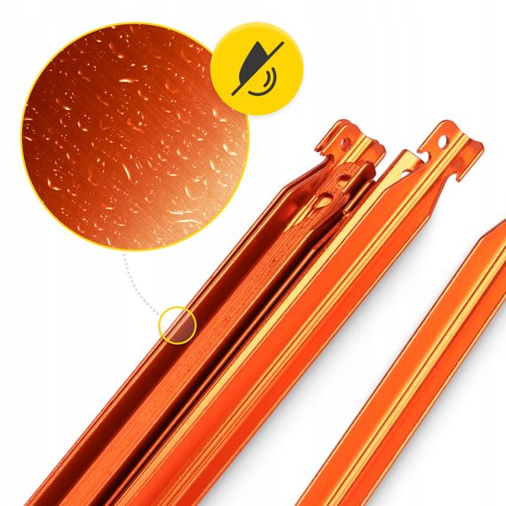 Набір кілочків для намету Mountain Goat алюмінієві 18 см, V-подібні 10 шт (P-5905973406895) | Зображення 3