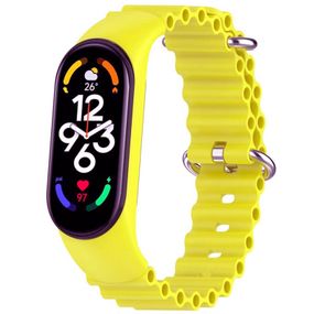 Ремінець Ocean Band для Xiaomi Mi Band 3/4/5/6/7 Жовтий / Flash
