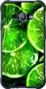 Чохол на Samsung Galaxy J1 Ace J110H Зелені часточки лимона "852t-215-2448"