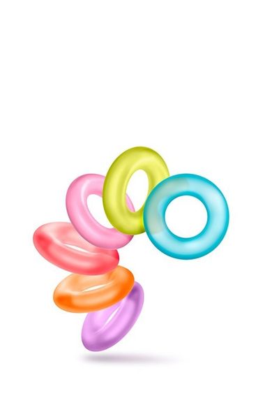 Набор эрекционных колец Blush, 6 шт, разноцветные sexstyle | Зображення 1