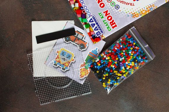 Магниты с термомозаики "Транспорт" (TM-009) набор для творчества | Зображення 1