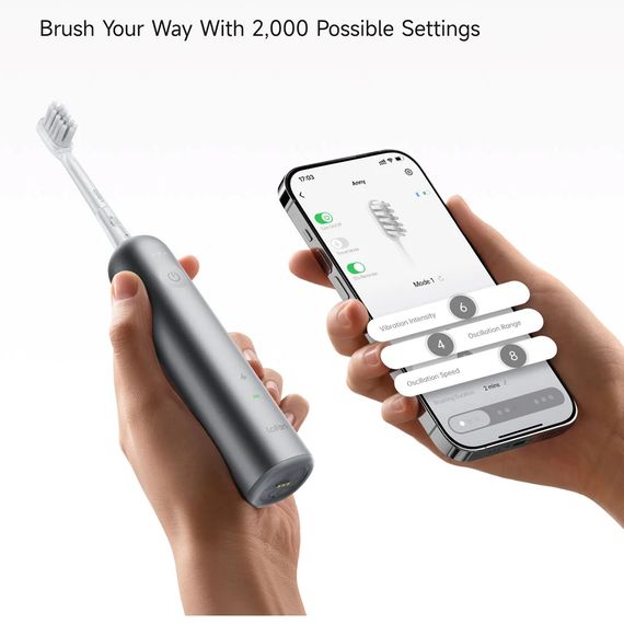 Електрична зубна щітка Laifen Wave, алюміній сірий, подарункова упаковка | Зображення 3