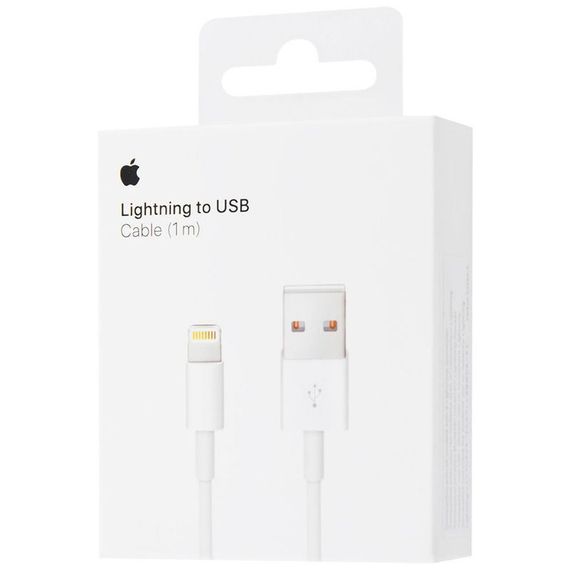 Дата кабель USB to Lightning for Apple (AAA) (1m) (box) White | Зображення 1