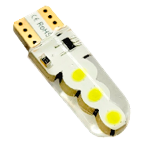 Автолампа светодиодная Т10, 6SMD COB, 12В, белая