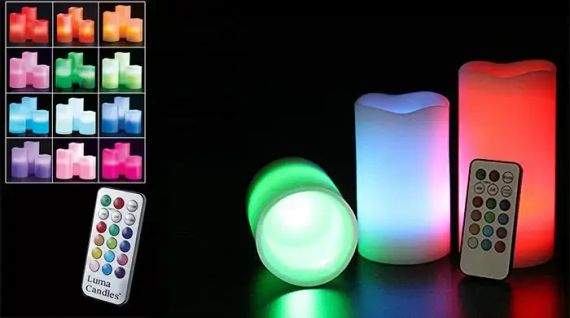 Світлодіодні свічки з пультом керування Luma Candles Люма Кендлес (electronic candle) | Зображення 3