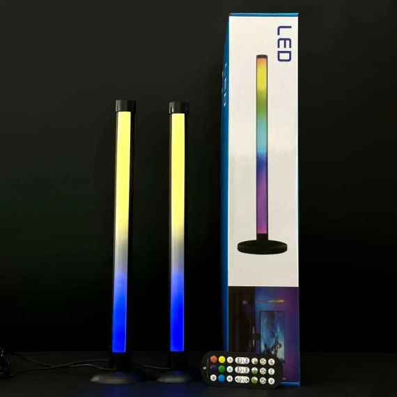 Світлодіодні панелі 25 см 2шт RGB з APP Smart від USB та пультом | Зображення 1
