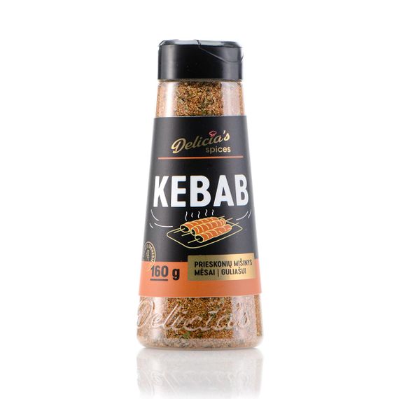 Суміш спецій Delicia's Spices Kebab для кебабу 160 г 241676 Код: 013256