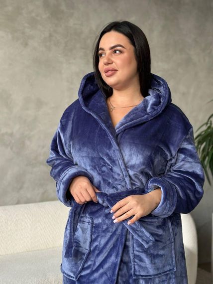 Женский махровый халат батал (3203/2) 3XL | Зображення 2