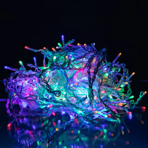 Вулична гірлянда Бахрома 20 м, 335 LED, Мультиколор, IP44, ефект флеш | Зображення 2