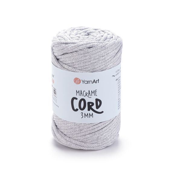 Пряжа Macrame Cord 3 mm № 750 (Макраме Корд), 250 г, 85 м — Бавовняний шнур для в’язання та макраме 756