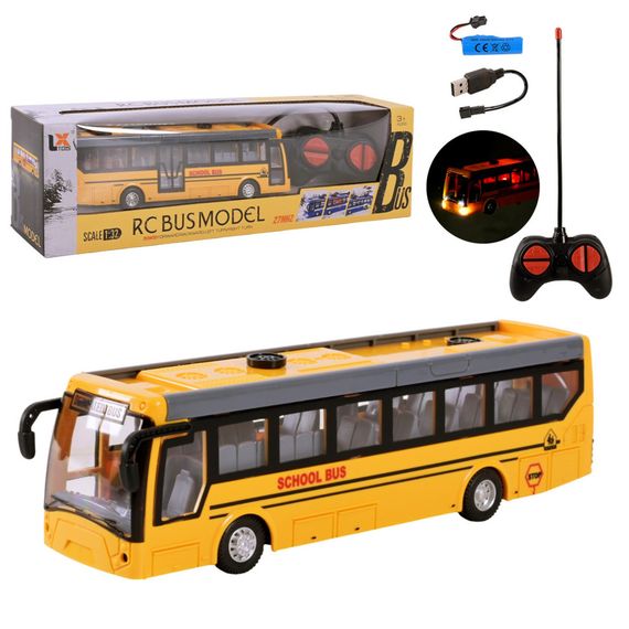 Дитячий автобус на радіоуправлінні 135-1 жовтий | Зображення 4