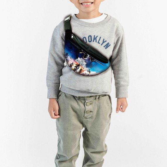 Сумка-бананка  "Call of Duty Warzone" з принтом, 32х15см, дитяча, молодіжна (00038)