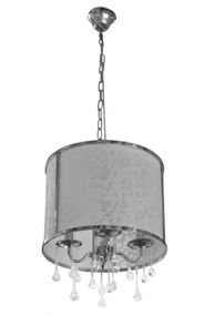 Люстра подвесная с абажуром E14 40W CH (BR-01 252S/4)