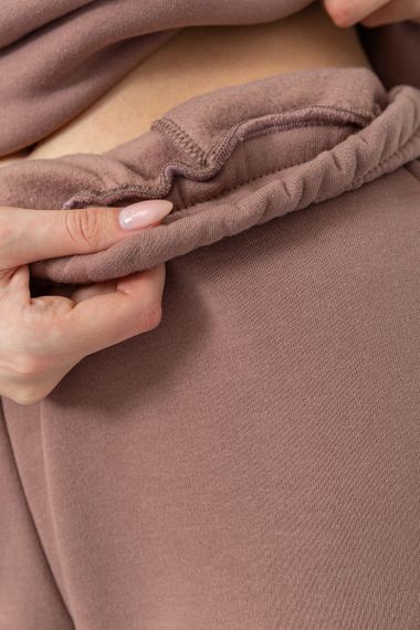 Спорт костюм жіночий на флісі, колір мокко, 214R104 | Зображення 8