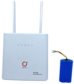 4G WIFI роутер модем маршрутизатор Olax AX9 PRO з 3G 4G модемом акумулятор 4000 mAh дві антени білий