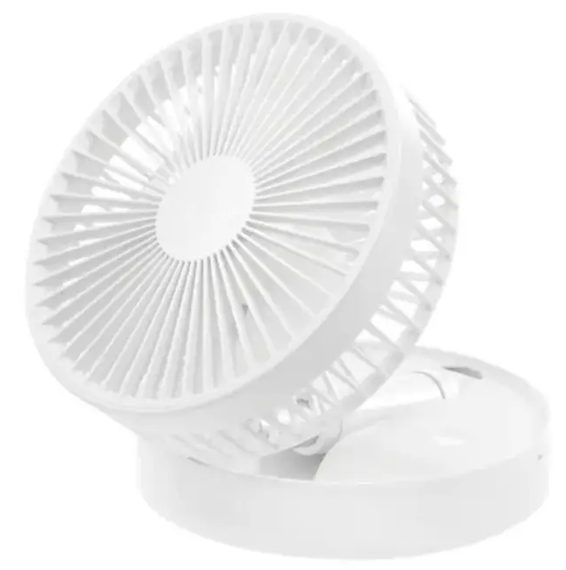 Вентилятор акумуляторний телескопічний USB, білий 6196 | Зображення 2