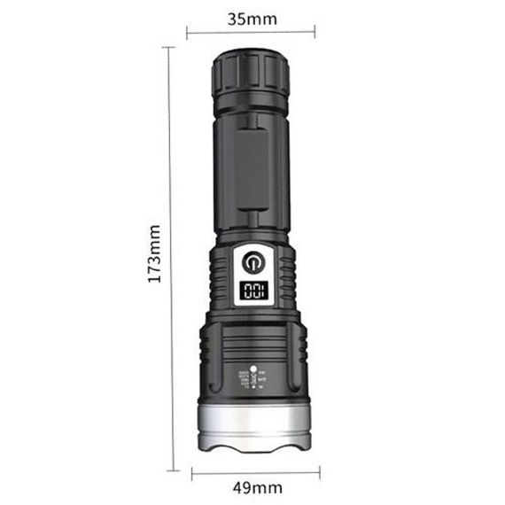 Ліхтар PLD-008 WHITE LASER LED PM10-TG, power bank, Ліхтарик тактичний акумуляторний ручний | Зображення 2