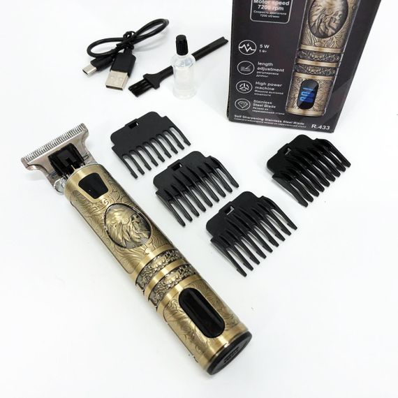 Машинки для стрижки професійні машини, Бездротова акумуляторна машинка для стрижки волосся DT-67 | Зображення 4