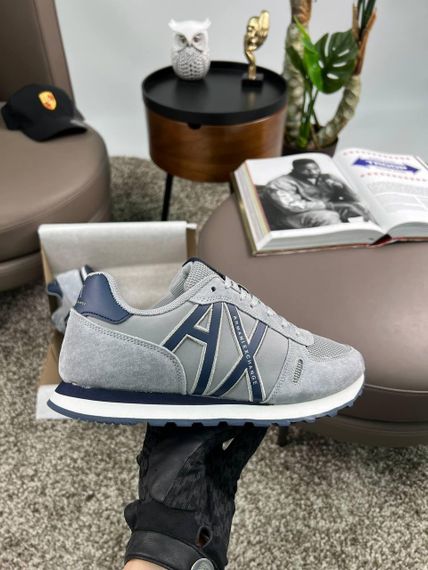 Чоловічі кросівки Exchange AX Grey Black замша , текстиль , В'єтнам 42 26.5-27см