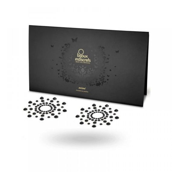 Наклейки для грудм Bijoux Indiscrets Mimi - Black Sex Aura | Зображення 2