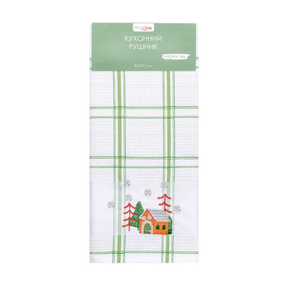 Рушник Home Line 65011 Туреччина 45x70  Бавовна Зелений