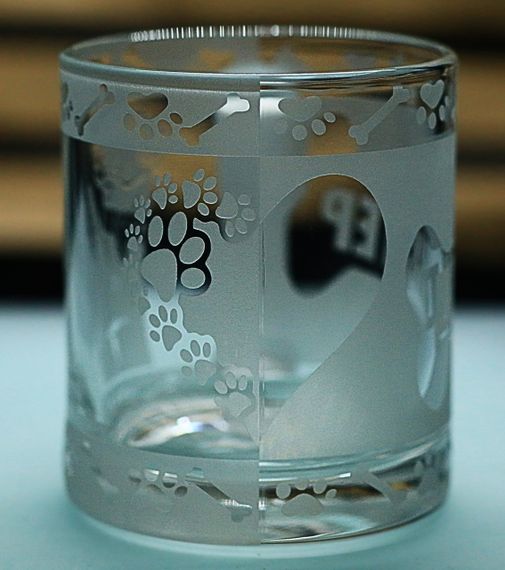 Скляна чашка кружка 320 мл  з гравіюванням Джек-рассел-терьер з кличкой подарунок для власника собаки | Зображення 3