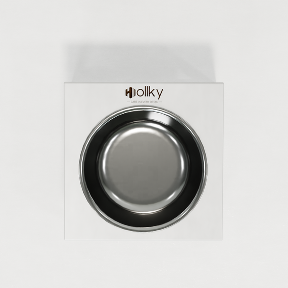 Миска на подставке для кошек и маленьких собак Hollky Base Solo S (1 × 0,45 л) Solo S-18187-WHWH | Зображення 6