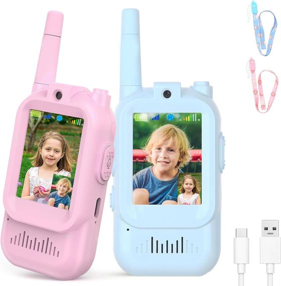 Дитяча відео-рація Walkie Talkie для дітей ∙ Двосторонній відеозв'язок Walkie Talkie на акумуляторі