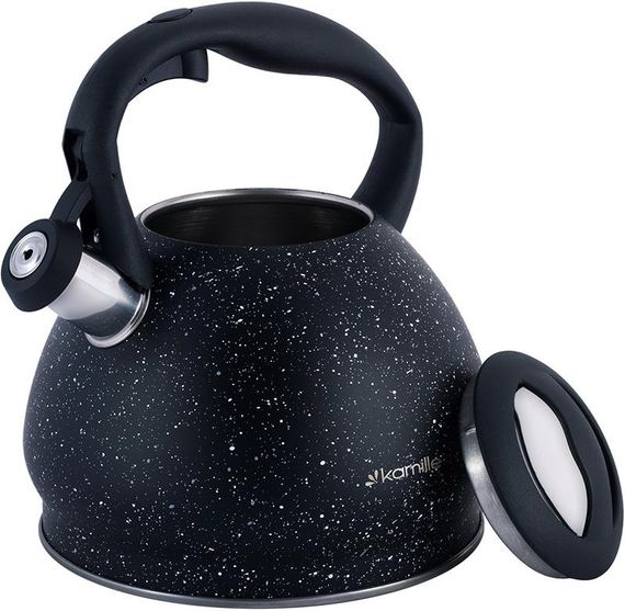 Чайник Kamille Whistling Kettle Marble 2.7л з нержавіючої сталі зі свистком | Зображення 5