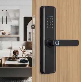 Дверной сенсорный замок с отпечатком пальца,умная биометрическая дверная ручка, 4 способа открытия