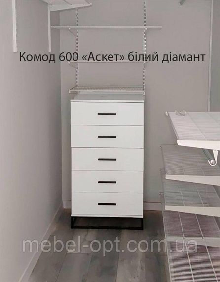 Комод 600 Ascet Art in Head, на 5 выдвижных ящиков | Зображення 6