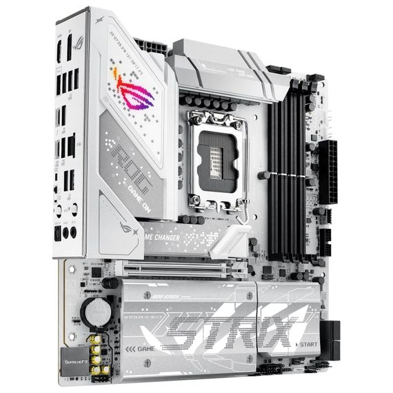 Материнcкая плата ASUS ROG STRIX B860-G GAMING WIFI s1851 B860 4xDDR5 M.2 DP HDMI USB Type-C Wi-Fi BT mATX белый 90MB1JF0-M0EAY0 | Зображення 1