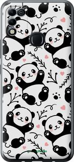 Чохол на Infinix Hot 11 Play Панди "4318u-2756-2448"