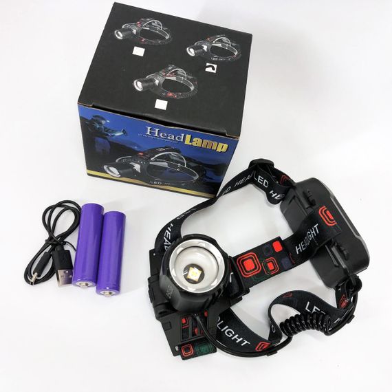 Головной фонарь с зарядным устройством PLD-T115-PM30-TG, Фонарь налобный для строительных работ UL-24 | Зображення 2