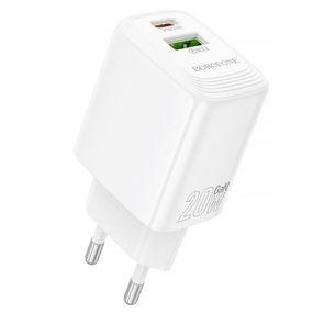 МЗП Borofone BN27 Fuente PD20W+QC3.0 (1USB-A/1C) White
