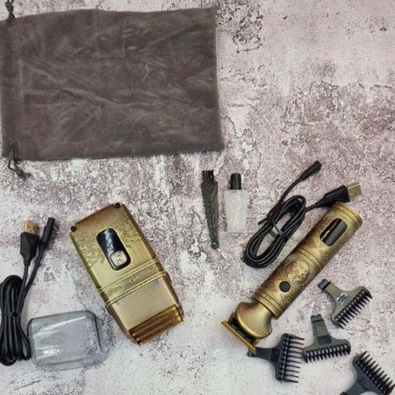 Провідний професійний набір машинка для стрижки та шейвер VGR-649 , Чоловічий AO-362 акумуляторний тример | Зображення 3