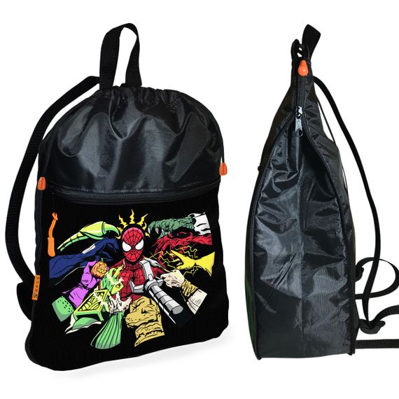 Рюкзак-мешок для школы Человек-паук "Spider-Man"детская сумка для обуви и спортивной одежды (01521)
