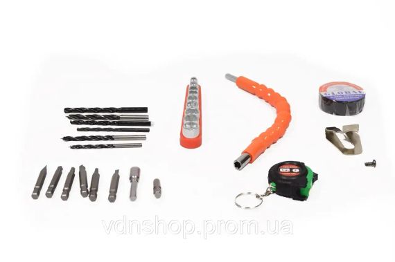 Акумуляторний шуруповерт 24V з набором інструментів у кейсі, Шуруповерт | Зображення 3