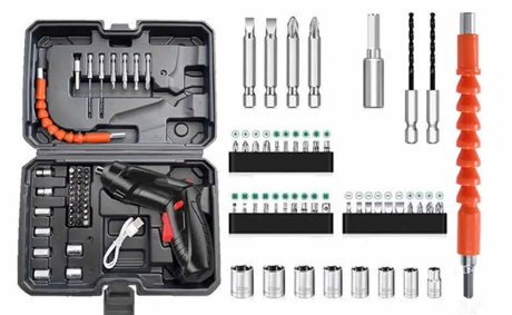 Аккумуляторна викрутка з насадками в чемодані XPRO (43430-_274) | Зображення 5