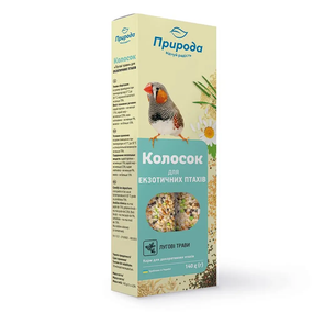 Ласощі для амадин та канарок Природа Колосок лугові трави 140 г
