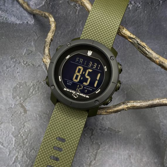 Годинник наручний Awarder 032 Де би не був Army Green-Black-Black | Зображення 4