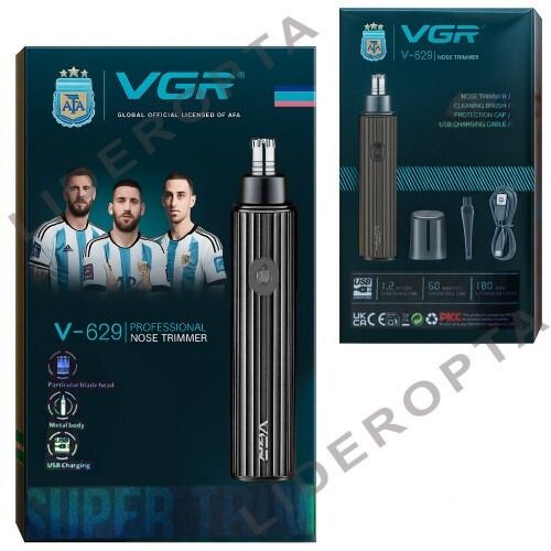 Тример для носа безпечний VGR V-629 BLACK (46226-V-629 BLACK_206)