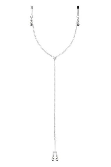 Затискачі Bedroom Fantasies: Nipple and Clitoris Clamps Сріблясті One Size