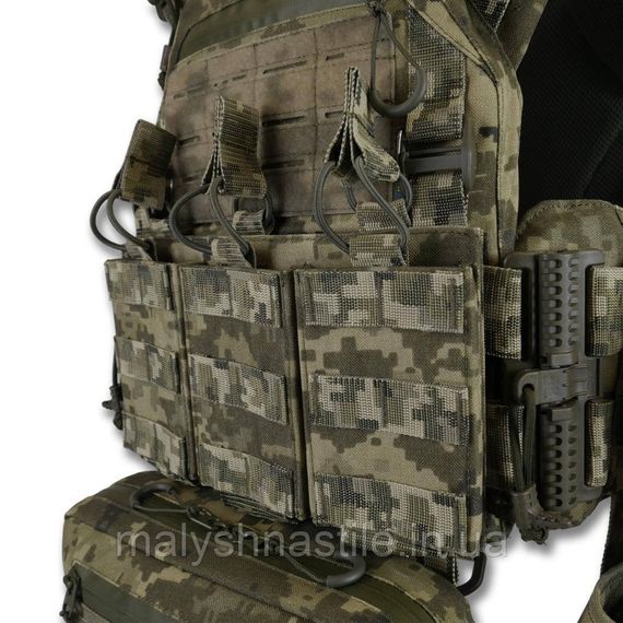 Комплект №2: Плитоноска Kiborg GU gen.2 + 6 підсумків піксель ЗСУ | Зображення 4