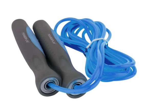 Скакалка PowerPlay 4204 Classic Jump Rope Блакитна 2,7 м (PP_4204_Blue) | Зображення 3