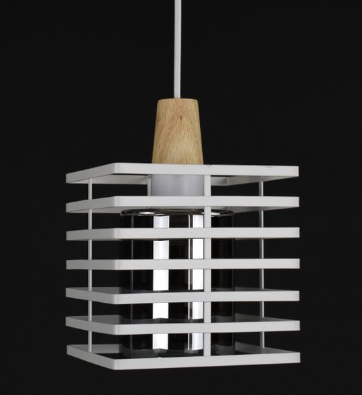 Люстра підвісна LOFT на 1 лампочку 27787 Білий 30-100х16х16 см. | Зображення 1