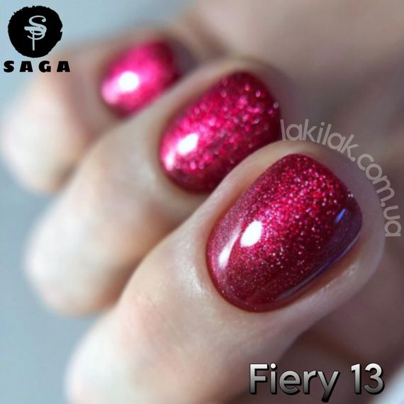 Світловідбиваючий гель-лак SAGA 13 Fiery 9мл