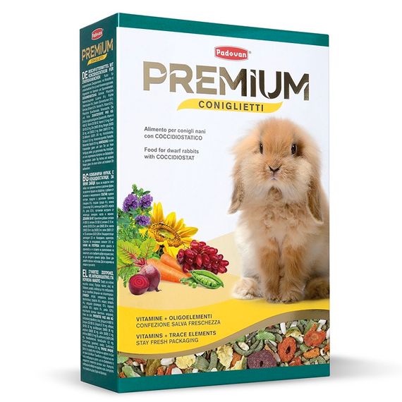 Padovan Premium Coniglietti корм для кроликів, 500 гр