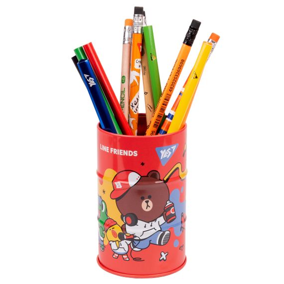 Підставка для письмового приладдя YES Line friends red 470504 6.5х10.8 см | Зображення 2